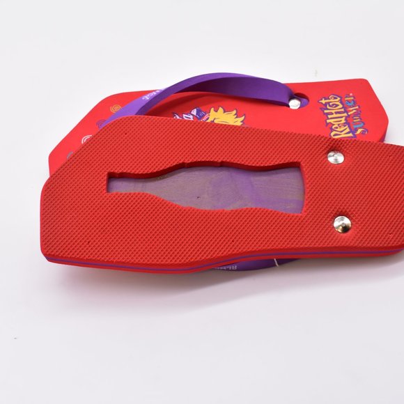 Coke Coca Cola Flip Flops Sandals RED HOT SUMMER BEACH FOOTWEAR - Picture 3 of 5